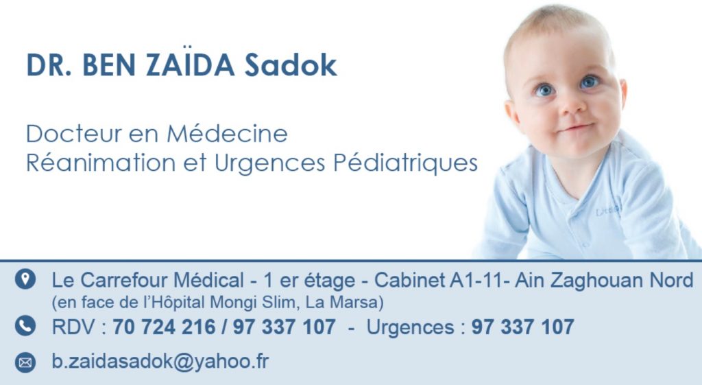 Avis Docteur Sadok Ben Zaida Pediatre Tunis